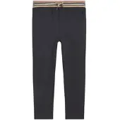 Burberry Dilan broek met elastische tailleband en logo - Zwart - Maat 140