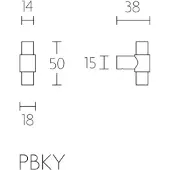 Formani ONE PBKY knop tbv knopcilinder 10mm mat RVS