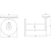 Intersteel | Leuninghouder | Zwaar | Hol zadel | RVS Geborsteld