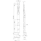 Intersteel Kantschuif 600 mm rvs
