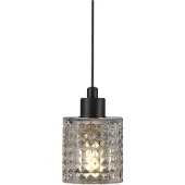 Nordlux Hanglamp Hollywood zwart met transparant glas