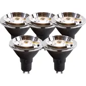 LUEDD Set van 5 GU10 LED lampen AR70 6W 475lm 3000K