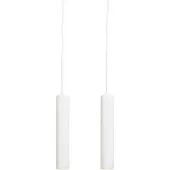 QAZQA Set van 2 design hanglampen wit - Tuba small