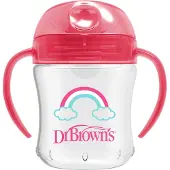 Dr. Brown's drinkbeker zachte tuit 180 ml roze