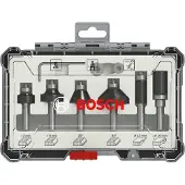 Bosch Powertools 8-delige gemengde freesset - schachtdiameter 8 mm