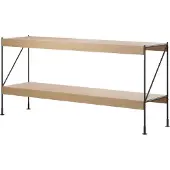 Audo Copenhagen Zet kastensysteem natural oak, 1x2, black steel base