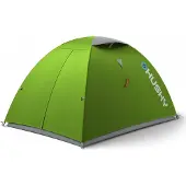 Husky trekkingtent voor 2 personen, model SAWAJ 2, afmetingen 215 x 230 x 120 cm, gewicht 2 kg, kleur: groen