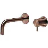 Qisani Inbouwkraan Flow Laag Geborsteld Copper