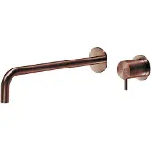 Qisani Inbouwkraan flow hoog geborsteld copper