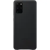 Samsung Galaxy S20 Plus Back Cover Leer Zwart