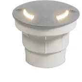 Fumagalli 1891 LED inbouwlamp Ceci 120-3L grijs CCT CECI, alu / grijs / zink, Kunststof, Modern, LED inbouwspot