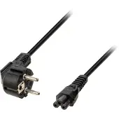Gembird Goobay NK Serie - Stroomkabel - CEE 7/7 naar C5 - 1,8 m - Zwart