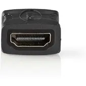Nedis HDMI adapter | HDMI aansluiting | verguld | Recht | PVC | Antraciet | 1 stuk | Verpakking met venster