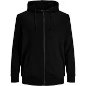 Jack & Jones Plus Size Effen Hoodie Met Rits