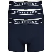 Schiesser Boxershorts donkerblauw / wit