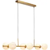 It´s about RoMi Glazen hanglamp Carrara, dimbaar, messing / goud, Woon-/ Eetkamer, metaal, Design, hanglamp