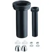 Geberit Aansluitgarnituur PE voor wandcloset Ø90mm verlengd 10cm 30cm m. afdichtrubber 152441461