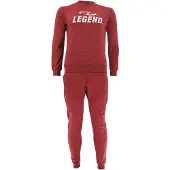 Legend Sports Joggingpak met Sweater Kids/Volwassenen Rood SlimFit Polyester