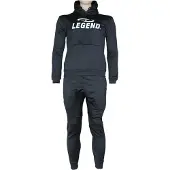 Legend Sports Joggingpak met Hoodie Kids/Volwassenen Zwart SlimFit Polyester