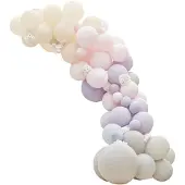 Ginger Ray Ballonnenboog grijs, lila en roze 4m