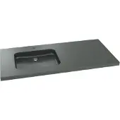Balmani Napoli asymmetrisch linkse wastafel verzoete graniet 120 x 55 cm