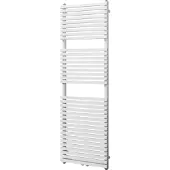 VIPERA Vesuvio enkele handdoekradiator 50 x 150 cm centrale verwarming mat wit zij- en middenaansluiting 1.061W
