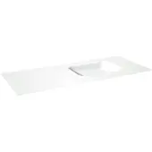 Balmani Tablo Arcato asymmetrisch rechtse wastafel matte Solid Surface 135 x 55 cm, exclusief crepine