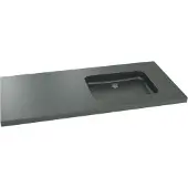 Balmani Napoli asymmetrisch rechtse wastafel verzoete graniet 120 x 55 cm