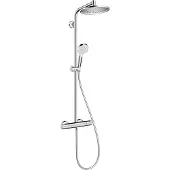 Hansgrohe Crometta S opbouw regendouche waterbesparend met thermostaat chroom