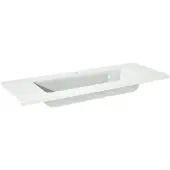 Storke Diva enkele wastafel glanzend composiet marmer 100 x 40 cm