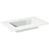 Storke Diva enkele wastafel glanzend composiet marmer 60 x 40 cm