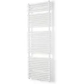 VIPERA Alegria dubbele handdoekradiator 60 x 180 cm centrale verwarming mat wit zij- en middenaansluiting 2010W