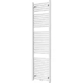 VIPERA Kanza enkele handdoekradiator 50 x 180 cm centrale verwarming Glanzend Wit zij- en middenaansluiting 1068W