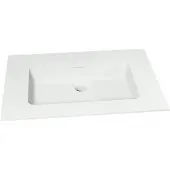 Storke Mata enkele wastafel matte solid surface 75 x 52 cm