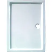 Linie Mango douchebak 100 x 80 cm acryl glanzend wit