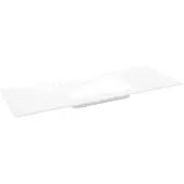 Storke Mata enkele wastafel matte solid surface 135 x 52 cm