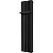 VIPERA Corrason dubbele badkamerradiator 50 x 180 cm centrale verwarming mat zwart zij- en middenaansluiting 2.537W