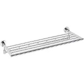 Sapho X-Round opklapbaar handdoekenrek met haakjes 65cm chroom