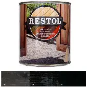 Restol Houtolie Zijdeglans Ebbenzwart 1 LTR