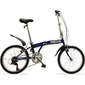Sbk Bike - Vouwfiets - 20 inch - 6 Versnellingen - Blauw