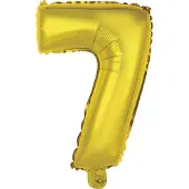 Amscan Folieballon Cijfer 7 35 Cm Goud