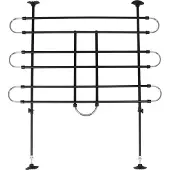 Flamingo Autoveiligheidsrek "Tara" – Verstelbaar 100-160 cm Breed x 75-130 cm Hoog – Zwart – Veilig Reizen met Honden