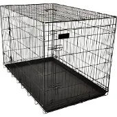 Flamingo Hondenbench L – Opvouwbare Hondenbench Auto – Hondenbench Draadkooi Zwart – 92x56x64 cm – hondenbench Ebo Zwart