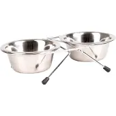 Flamingo Eet- En Drinkpot Set + Staander Arjun Inox 25cm 2500ml