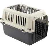 PETSFIRST Transportkooi Neto - Donkergrijs - 40 cm L - 61 cm B - 41 cm H