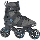 Tempish Ayroo 3x90 Skeelers Volwassenen – 3 Wielen 90mm – Fitness / Speed Inline Skates – Zwart Blauw – Maat 38