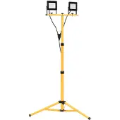 vidaXL Spotlight met statief LED 2x30 W warmwit