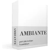 Ambiante Katoen - Hoeslaken - 140x220 - Wit