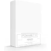 Romanette Hoeslaken Wit (Katoen)-120 x 200 cm