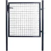 vidaXL Tuinhek van gaas gegalvaniseerd staal 100x100 cm grijs